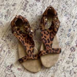 Leopard sandals